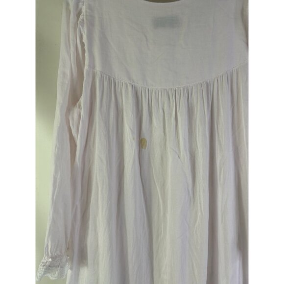 Vintage 90s Womens Large Cotton Lace Ruffled Nightgown Primitive Country - Picture 8 of 8